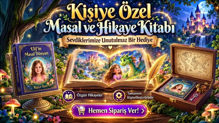 sevdiklerinize kişiye özel masal ve hikaye kitabı yazarım