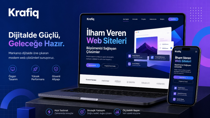 markanız için modern ve mobil uyumlu web siteler kurarım