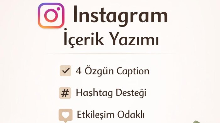 instagram gönderileri için profesyonel caption yazıyorum