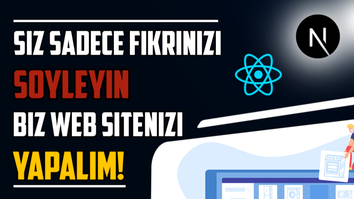 next.js kullanarak modern websitesi oluştururum