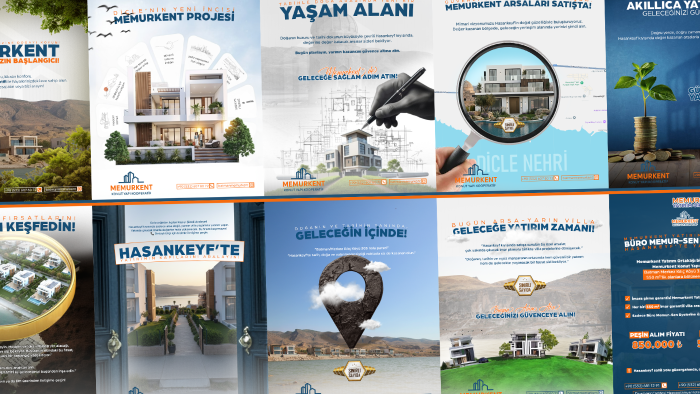 emlak ve inşaat firmaları için farklı tasarımlar yapabilirim