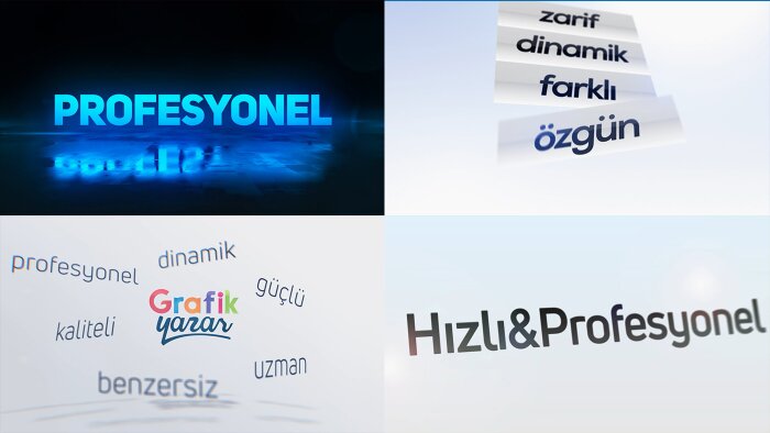 tanıtıcı kelimeler intro hazırlarım