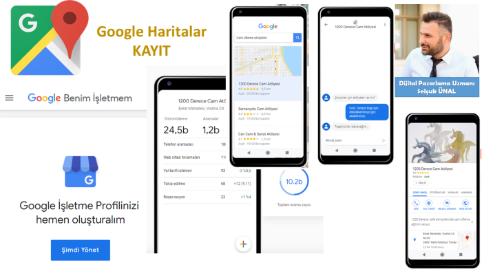 firmanızı Google haritalara ekler ve optimizasyon sağlarım