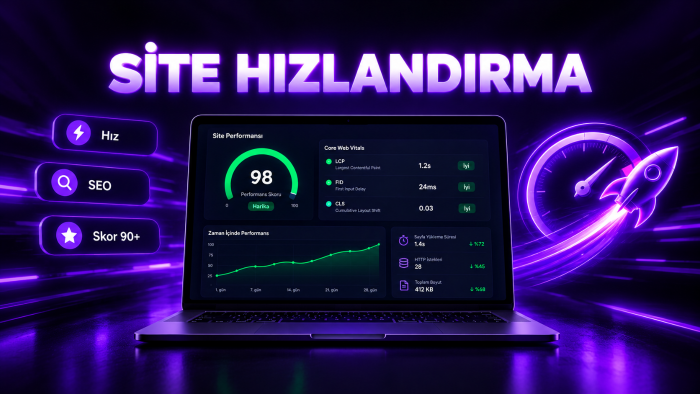 web sitenizi hızlandırır ve Google vb. için optimize ederim
