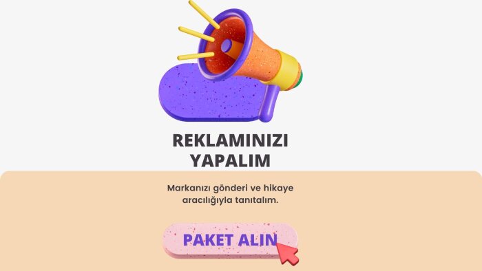 instagram hesabımdan işletmenizin reklamını yaparım