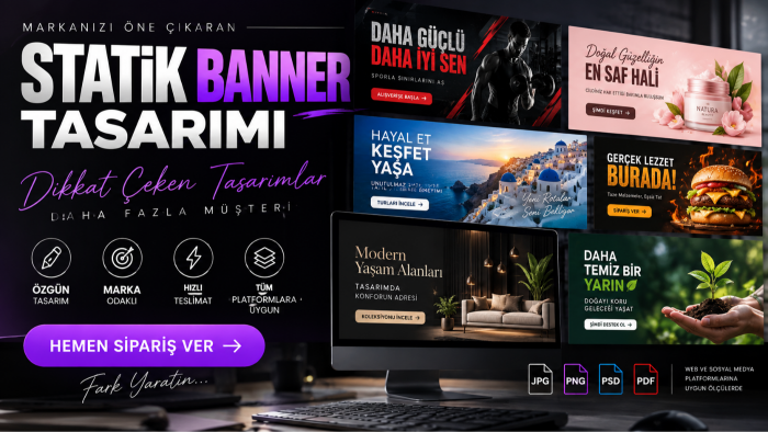 profesyonel statik banner tasarımı yapıyorum