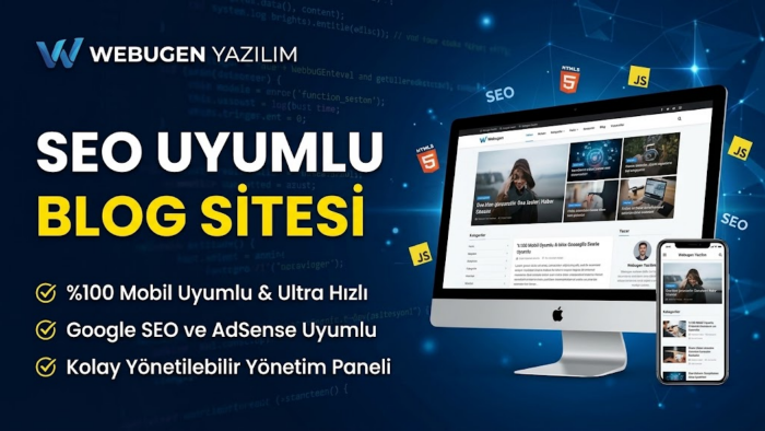 AdSense ve SEO uyumlu profesyonel blog sitesi kurarım