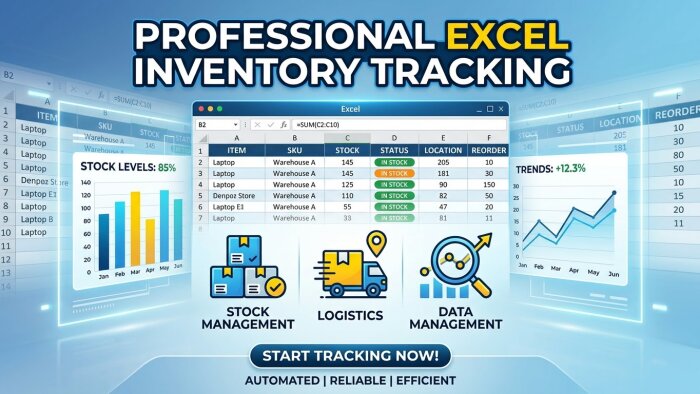  işletmeniz için profesyonel excel raporları hazırlarım