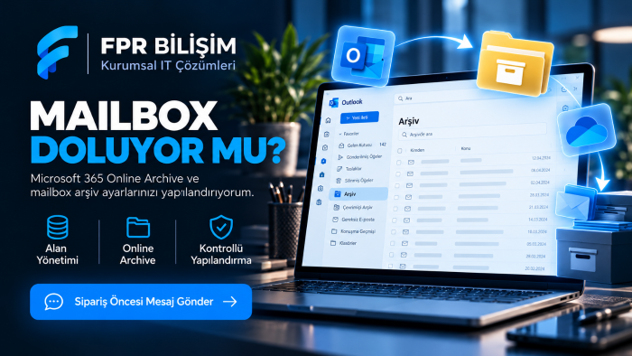 Exchange Online arşiv ve mailbox ayarlarını yaparım