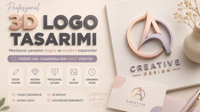 markanız için yaratıcı logo tasarımları hazırlıyorum