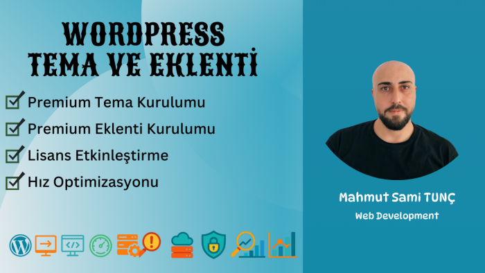 wordpress tema ve eklenti kurulumu yapıyorum