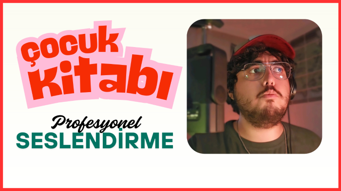 çocuk kitaplarını profesyonel olarak seslendiriyorum