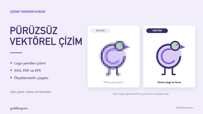 logo ve görsellerinizi temiz vektörel çizime dönüştürürüm
