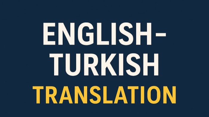 İngilizce-Türkçe çeviri yaparım