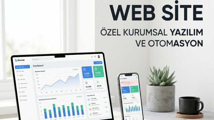 işletmeniz için özel yazılım, modern web sitesi geliştiririm