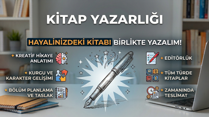 fikirlerinizi kurgulayarak kitaba dönüştürürüm