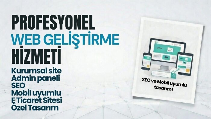 profesyonel web sitesi yaparım