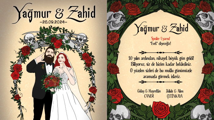yaratıcı ve kişiye özel davetiye tasarımlarınızı yapabilirim