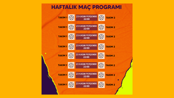 futbol vb. sporlarda tasarım yapabilirim