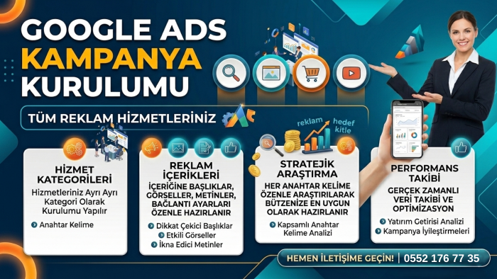 işletmeniz için Google Ads reklam yönetimi hizmeti veriyorum