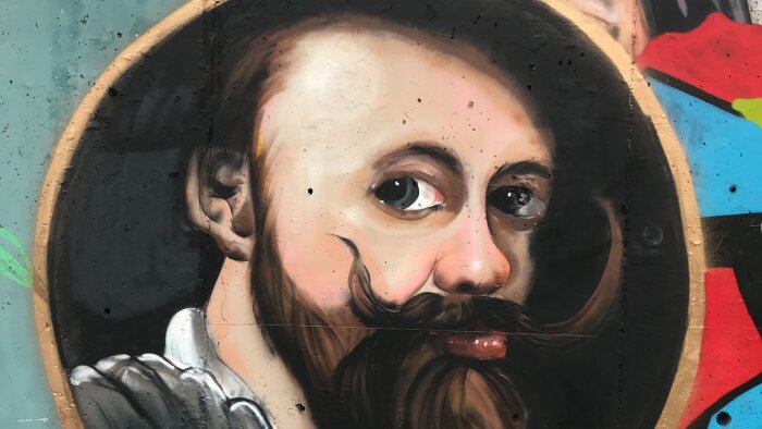 graffiti portre çalışması yapmaktayım