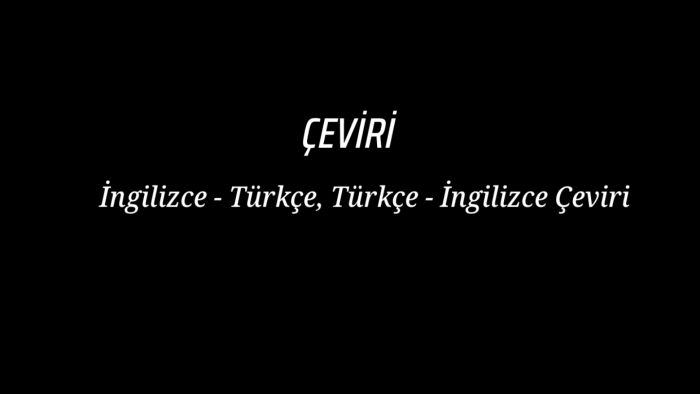 her türlü İngilizce-Türkçe veya tam tersi çeviri yaparım