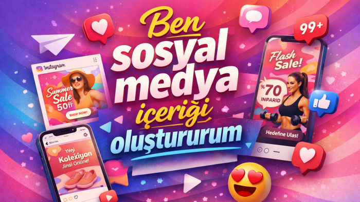 sosyal medyada içerik üretirim