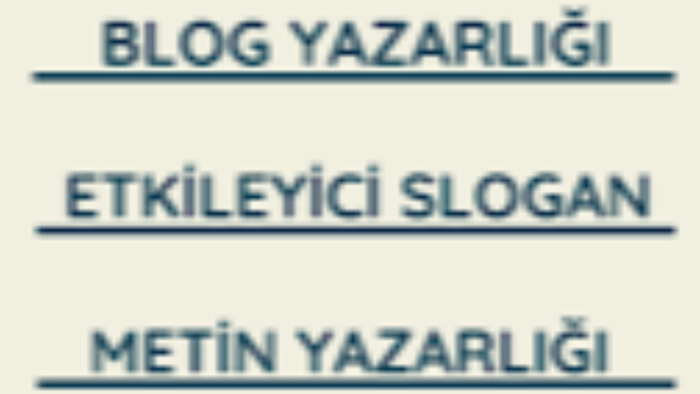 profesyonel metin yazarlığı hizmeti veriyorum