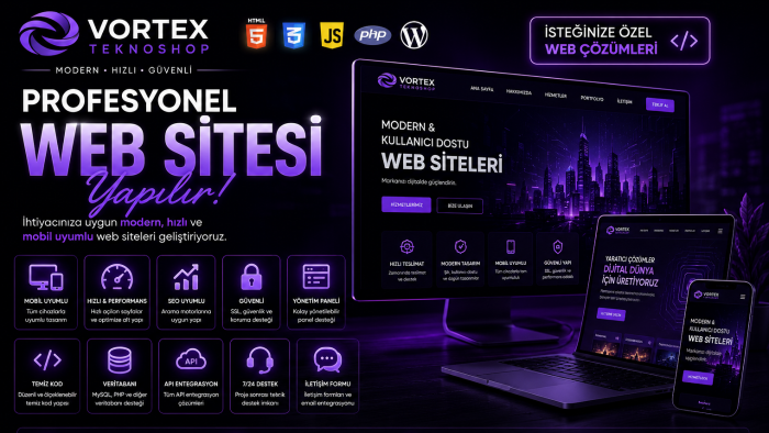 modern ve profesyonel web siteleri geliştiririm