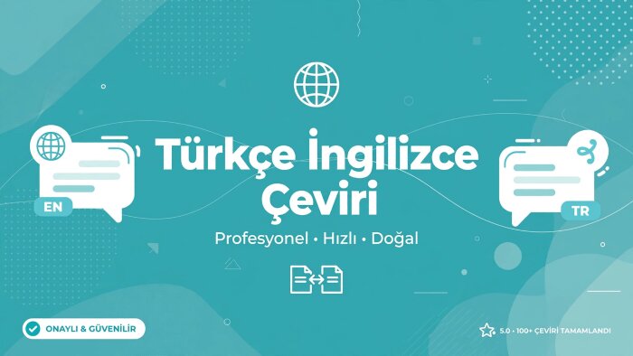 Türkçe İngilizce profesyonel çeviri yaparım
