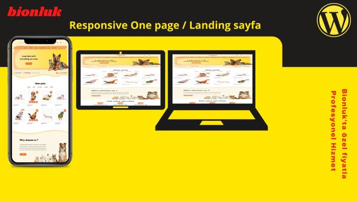 profesyonel one page, landing sayfa yaprak site kurabilirim