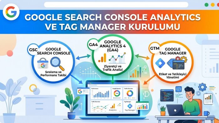 Google Analytics, Google Search Console kurulumu yaparım