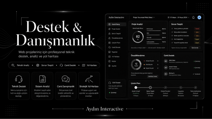 işletmenize özel destek ve danışmanlık sağlarım
