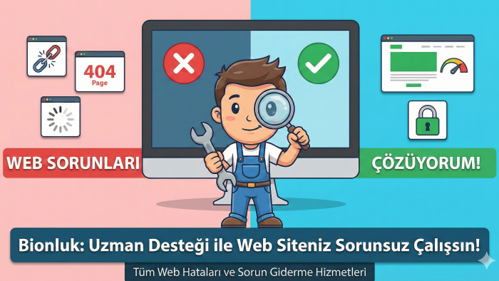 web sitenizdeki sorunları çözebilirim