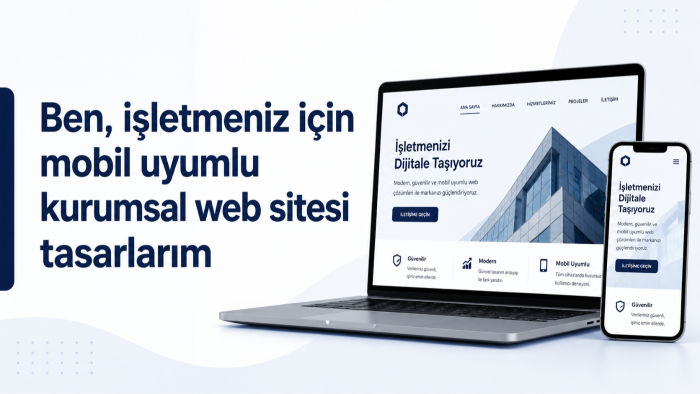 işletmeniz için mobil uyumlu kurumsal web sitesi tasarlarım
