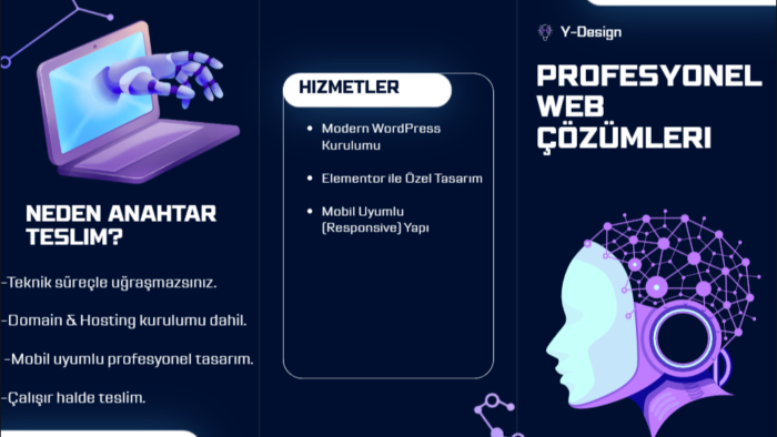 anahtar teslim WordPress sitesi hazırlarım