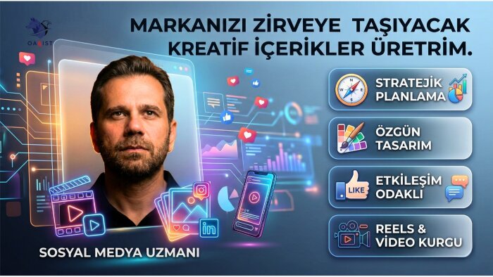 markanızı zirveye taşıyacak kreatif içerikler üretirim