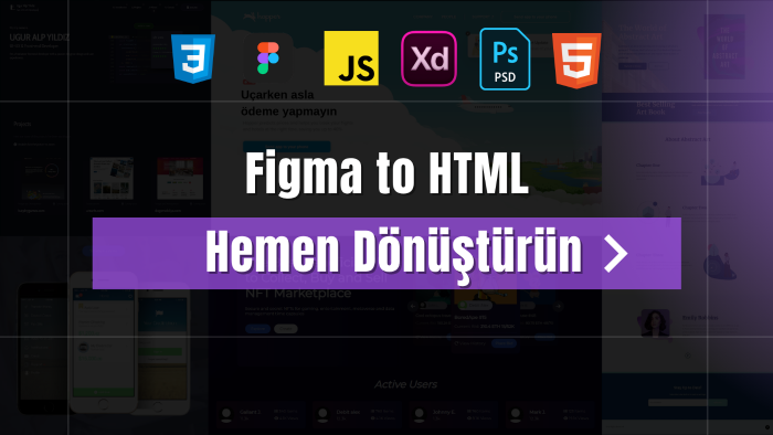tasarımlarınızı html'e dökerim
