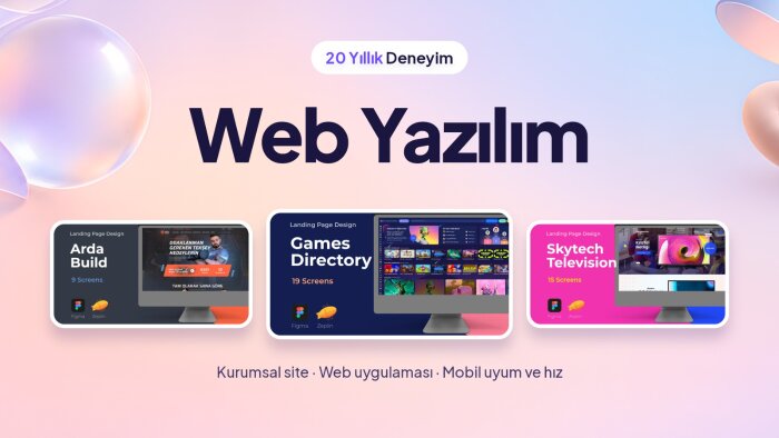 web sitesi ve web uygulaması yazılımı geliştiriyorum