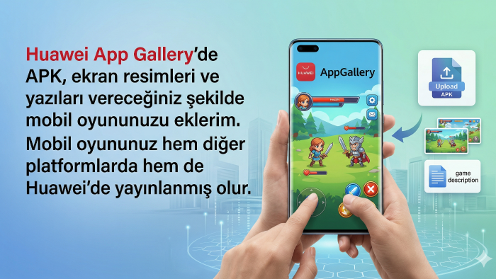 uygulamanızı Huawei mağazasında yayınlarım