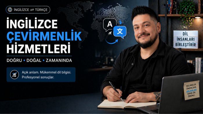 İngilizce-Türkçe web sitesi, kitap, makale çeviriyorum