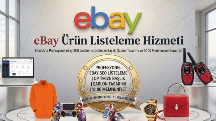 SEO uyumlu eBay ürün listeleme, mağaza yönetimi yaparım