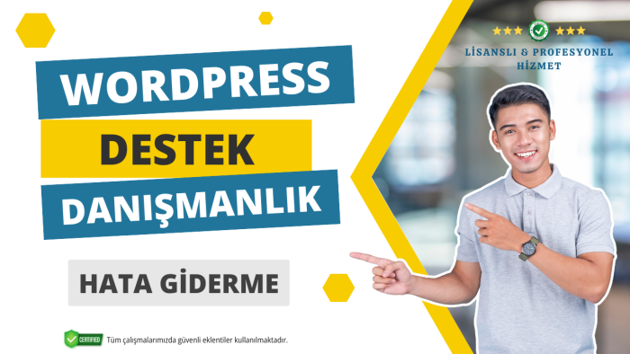 wordpress destek & danışmanlık, hata giderme hizmeti veririm