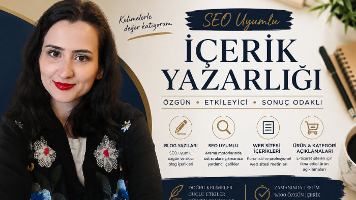 arama motorlarına uygun profesyonel içerikler üretirim