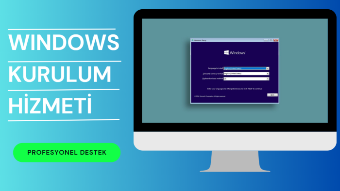 uzaktan windows kurulumu yaparım