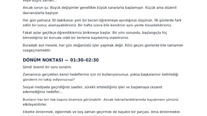 YouTube ve film dizi için yaratıcı bir senaryo yazabilirim