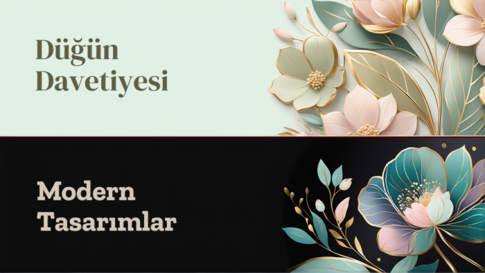 tatlı ve estetik davetiye tasarımları hazırlıyorum