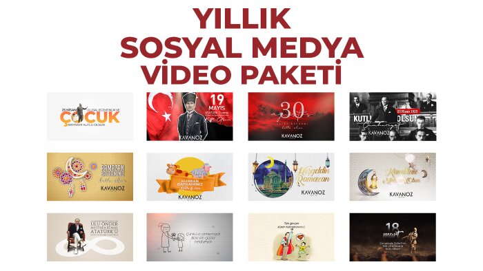 bir yıllık özel gün video paketi hazırlarım