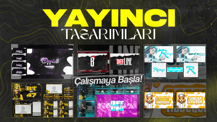 Twitch ve kick kanalınız için tasarımlar yapabilirim