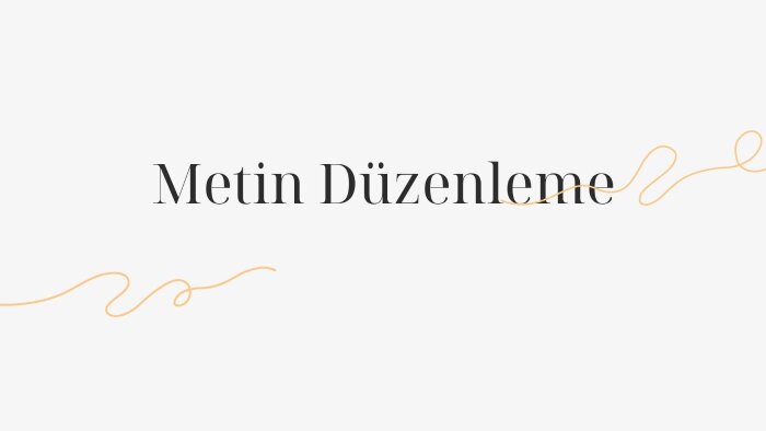 metinlerinizi profesyonelce düzenlerim